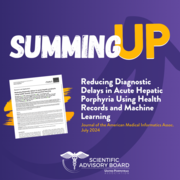 Summing UP: Reducing Diagnostic Delays in Acute Hepatic Porphyria Using Health Records and Machine Learning